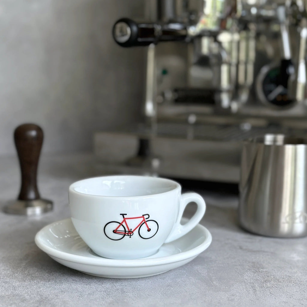 Große Cappuccino-Tassen 200 ml für Fahrrad-Fans