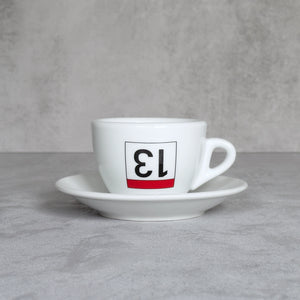 Cappuccino-Tasse mit Radsport-Print Lucky 13