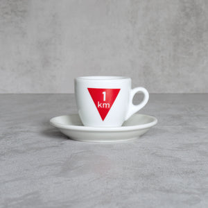 Espresso-Tasse mit Radsport-Motiv  Flamme Rouge